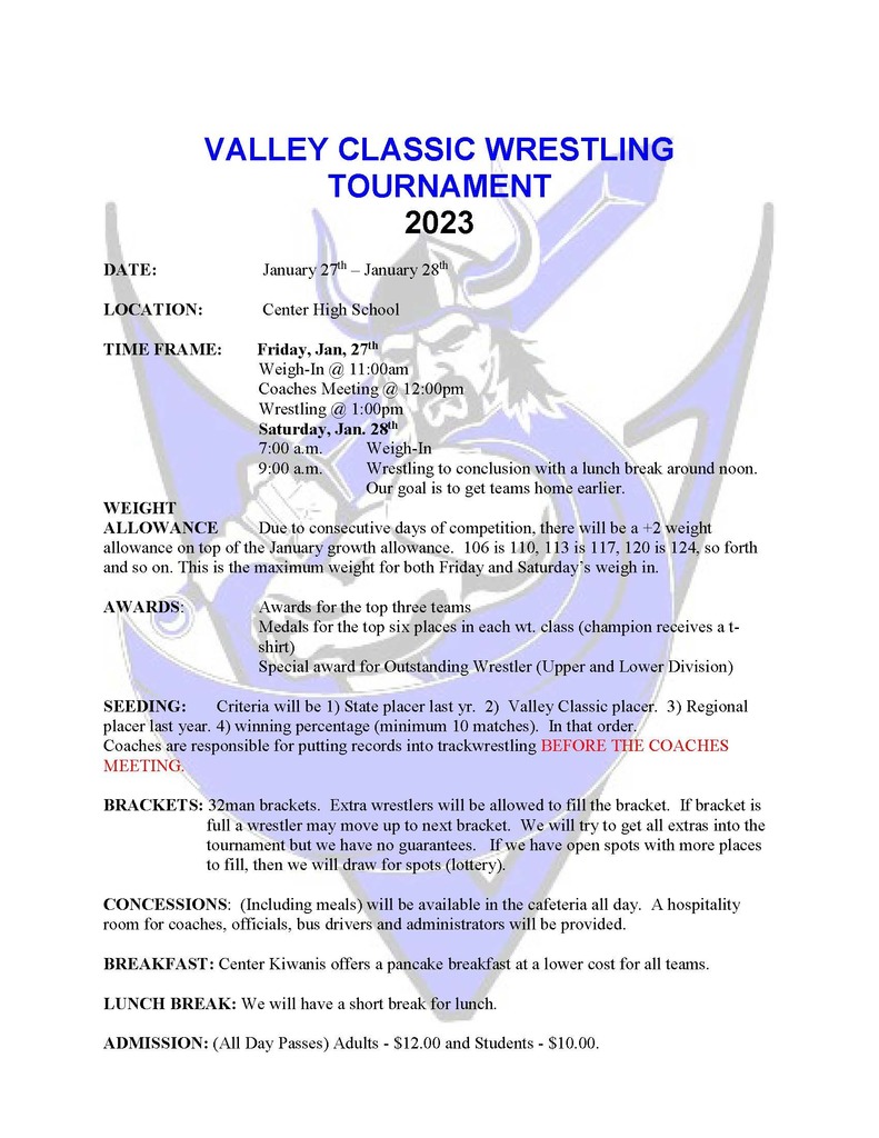 Valley Classic Info